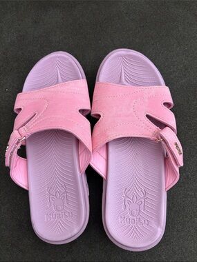 KuaiLu Arch support Slide Sandals with Adjustable Strap